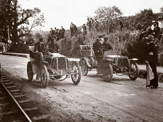 Race between C S Rolls and J E Hutton  York  1903.