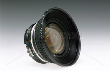 Nikkor 17mm F4 bayonet fitting wide angle lens for 35mm camera  c 1980s.