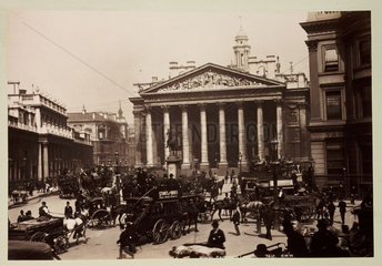 'Royal Exchange  London'  c 1890.
