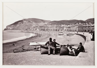 'Aberystwyth  The Parade and Beach'  c 1880.
