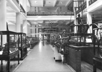 View of ground floor of the new building  Science Museum  October 1933.