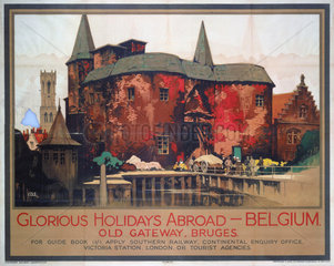 ‘Old Gateway  Bruges’  SR poster  1928.