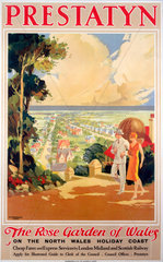‘Prestatyn - The Rose Garden of Wales’  LMS poster  1923-1947.