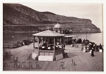 'Llandudno  on the Pier-head  the Orchestra'  c 1880.