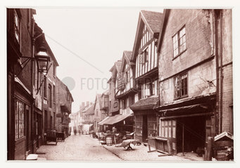 'Coventry  Butcher's Row'  c 1880.