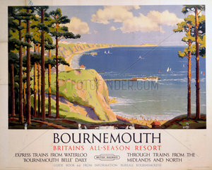 ‘Bourenmouth: Britain’s All-Season Resort’  BR poster  1950s.