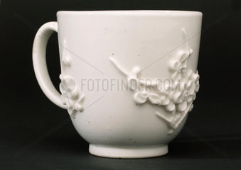 White porcelain cup  c 1748-1763.