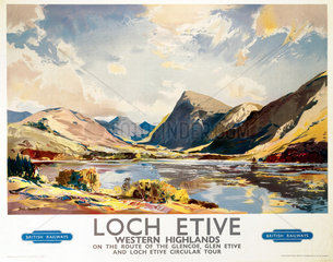 ‘Loch Etive  Western Highlands  BR(ScR) poster  1948-1965.