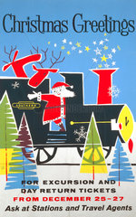 'Christmas Greetings'  BR poster  1960.