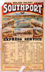 ‘Southport - Express Service’  MR poster  1905.