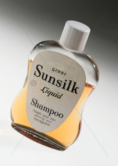 Bottle of Gibbs ‘Sunsilk’ liquid shampoo  c 1955.