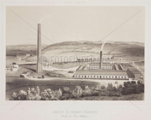 Chemical products factory  Floreffe  Belgium  1830-1860.