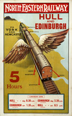 ‘Hull and Edinburgh'  NER poster  1907.