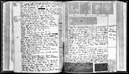 Notebook belonging to Sir John Herschel's  English astronomer  1839.