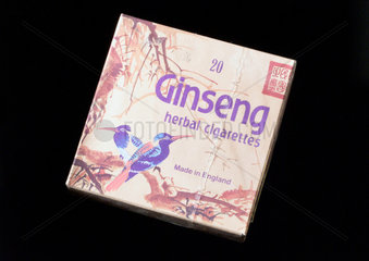 Packet of 20 Ginseng herbal cigarettes  1999.