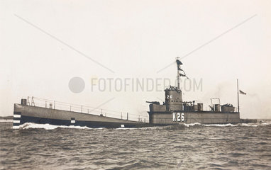 The K26 submarine  1923-1931.