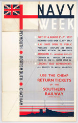 'Navy Week'  SR poster  1937.