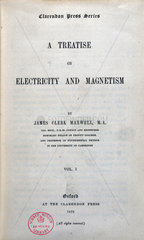 Title page to 'A Treatise on Electricity and Magnetism' by J C Maxwell  1873.