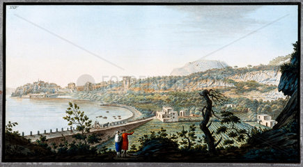 View of Puzzoli  Kingdom of Naples  c 1770.