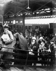 Passengers boarding Kingstown ferry  1931.