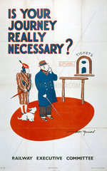 ‘Is Your Journey Really Necessary?’  REC poster  1939-1945.