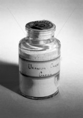 Uranium oxide supplied by Harrington Bros.