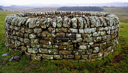 Nineteenth century well  Hadrian’s Wall  Northumberland  January  2006.