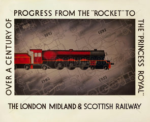 ‘Over a Century of Progress’  LMS poster  1933.