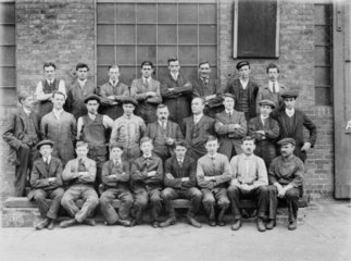 Ailsa Craig factory staff  c 1919.