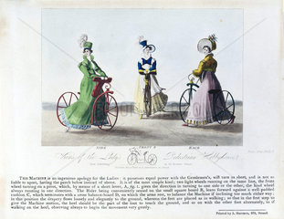 'Views of the Lady's Pedestrian Hobby Horse’  1819.