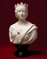 Queen Victoria  portrait bust  1862.