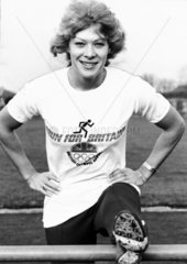 Shirley Strong  British athlete  February 1983.