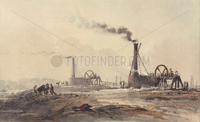Construction of the outer dock at Southampton  1841.