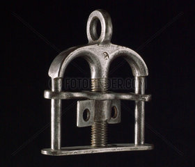 Steel thumbscrew  French  c 17th century.