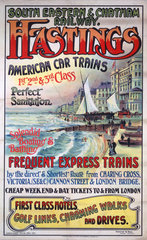 'Hastings’  SE&CR poster  1905.