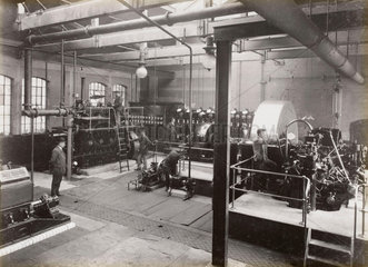 Machinery at Doncaster works  South Yorkshire  c 1916.