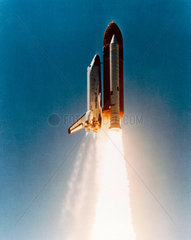 Space Shuttle launch  1980s.