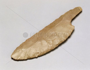 Flint knife blade  Egyptian  1000-401BC.