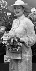 Princess Grace of Monaco at a flower show  July 1981.