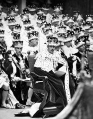 The coronation of King George VI  Westminster Abbey  London  1937.
