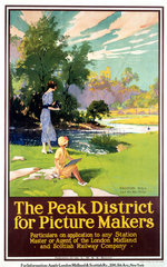 ‘The Peak District for Picture Makers’  LMS poster  1923-1947.
