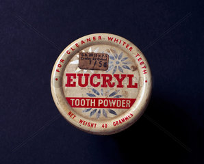 Tin of Eucryl toothpowder  1960-1970.