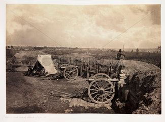 'Confederate defensive works around Atlanta  Georgia'  1864.