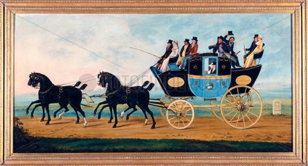 'The London to Birmingham Stage Coach'  1801.