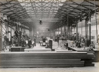 Sawmill at Doncaster works  South Yorkshire  c 1916.