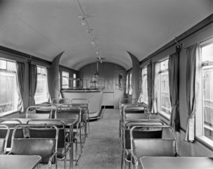 LNER ‘Gresley’ buffet car 43511 interior  c 1930s.