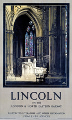‘Lincoln’  LNER poster  1924.