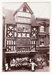 'Shrewsbury  Old House On Pride Hill'  c 1880.