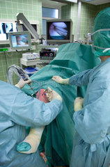 Essen  Deutschland  Krankenhaus  Operation am Kniegelenk