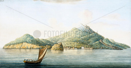 The island of Ischia  off the coast of Sicily  c 1770.